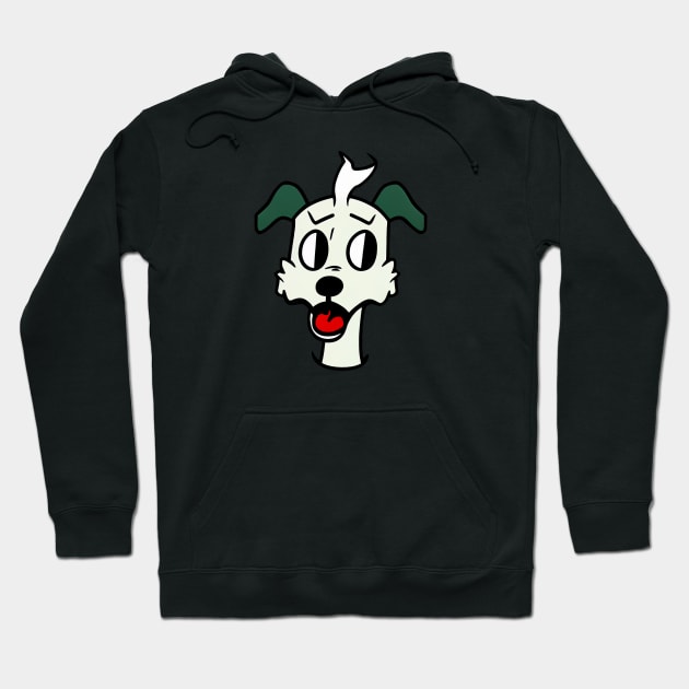 Minimalistic 30s cartoon style doggy Hoodie by stkUA